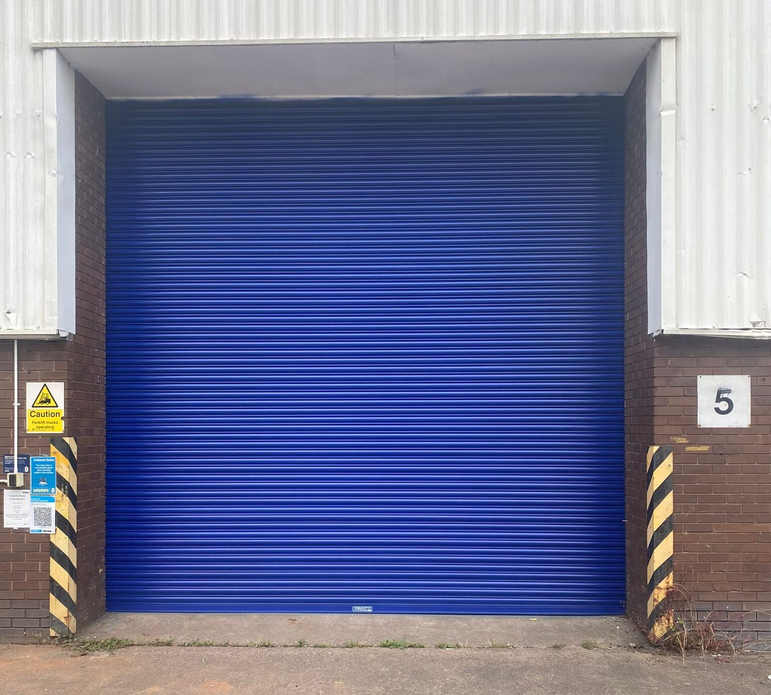 Roller shutter restored to new with spray services. 